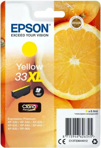 Ngjyrë printeri Epson Singlepack 33XL Claria Premium, e verdhë