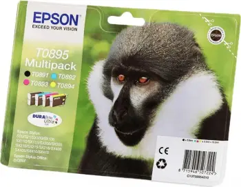 Ngjyrë për printer EPSON DURABrite Ultra (T0895), 16.3ml, e zezë/e kaltër/e kuqe/e verdhë