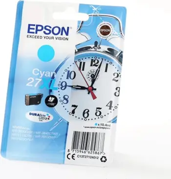 Ngjyrë për printer Epson DURABrite Ultra Ink Singlepack, 27XL, 1100 faqe, e kaltër