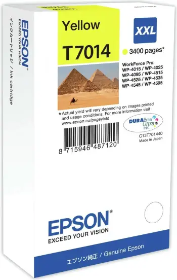 Ngjyrë WP4000/4500 Series Ink Cartridge XXL, e verdhë