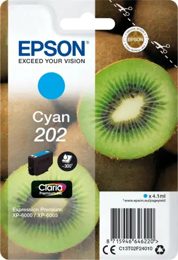 Ngjyrë Epson 202 Premium, 1ml, cyan