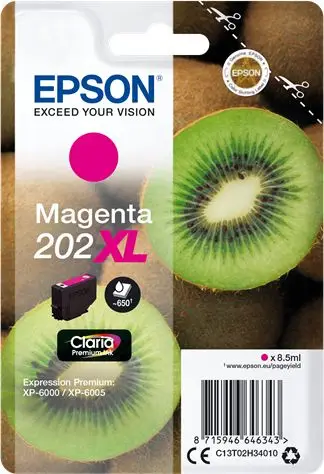 Ngjyrë për printer EPSON 202XL Premium Single Pack, 650 faqe, XL, vjollcë