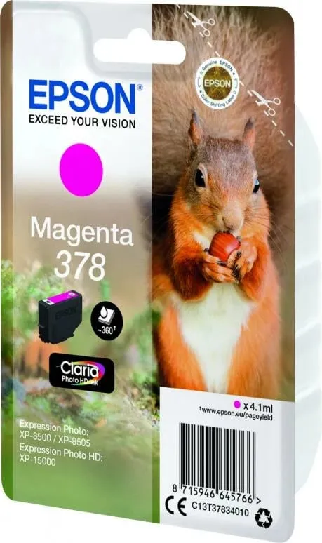 Ngjyrë printeri Epson Singlepack 378 Claria Photo HD, magenta - 2