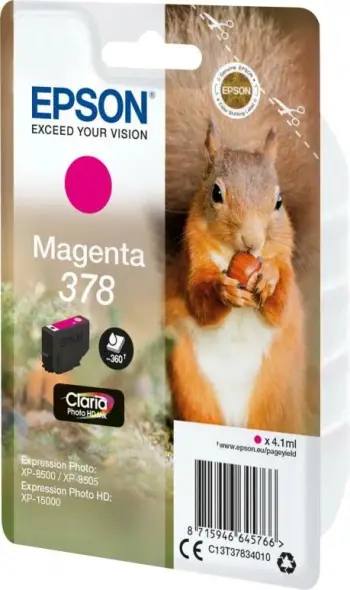 Ngjyrë printeri Epson Singlepack 378 Claria Photo HD, magenta