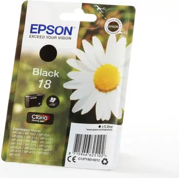 Ngjyrë Epson Singlepack 18 Claria Home Ink, e zezë