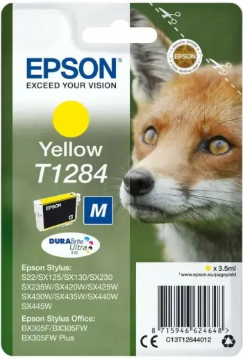 Ngjyrë për printer Epson DURABrite Ultra T1284, 3.5ml, e verdhë