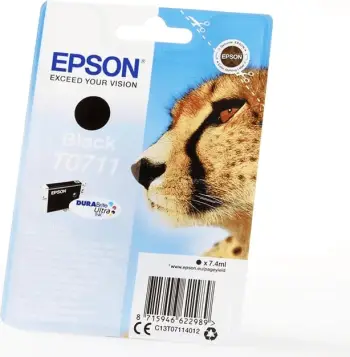 Ngjyrë printeri Epson Singlepack T0711 DURABrite Ultra, e zezë