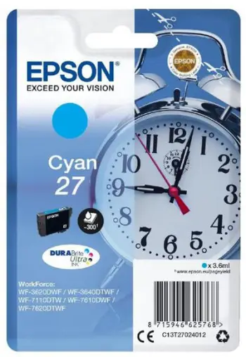 Ngjyrë për printer Epson DURABrite Ultra Ink 27, 300 faqe, e kaltër