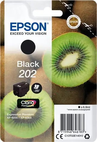 Ngjyrë për printer EPSON 202 Premium, 6,9ml, 250 faqe, e zezë