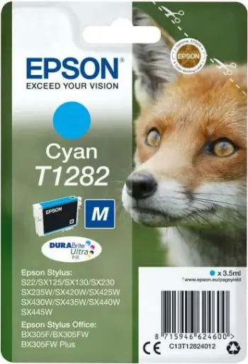 Ngjyrë printeri Epson Singlepack T1282 DURABrite Ultra Ink, cyan