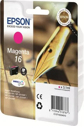 Ngjyrë për printer Epson Ink 16 Kapacitet Standard, magenta - 1