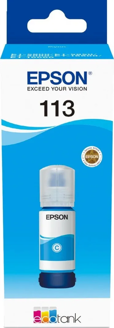 Ngjyrë për printer Epson 113 EcoTank, cyan - 1