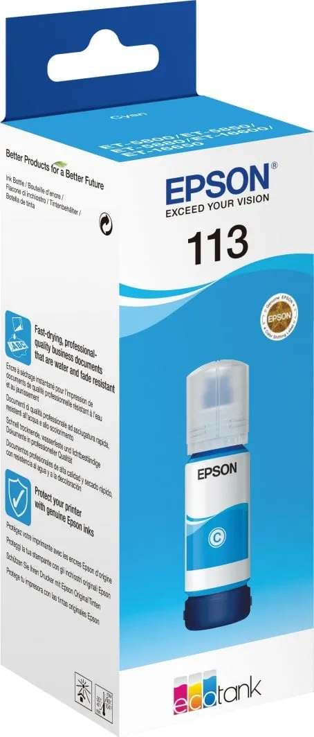 Ngjyrë për printer Epson 113 EcoTank, cyan - 2