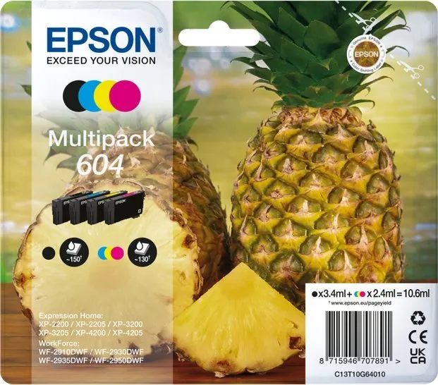 Ngjyrë për printer Epson Atrament/604 Pineapple CMYK - 1