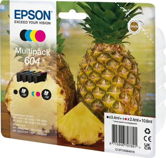 Ngjyrë për printer Epson Atrament/604 Pineapple CMYK - 2