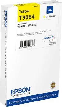 Ngjyrë printeri Epson T9084, 39ml, e verdhë - 1