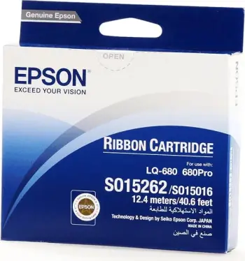 Ribon printeri, Epson, S015262 / C13S015262, 12.4 m, i zi