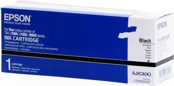 Kartutxh boje, Epson SJIC8K / C33S020407, standard, e zezë, 1 copë