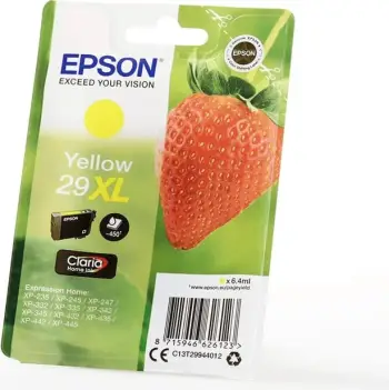Ngjyrë Epson Singlepack 29XL Claria Home Ink, e verdhë
