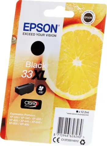 Ngjyrë për printer Epson C13T33514012, XL, e zezë