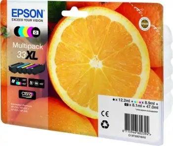 Kartush boje Epson 33XL C13T33574011, multipack, BK/PBK/C/M/Y
