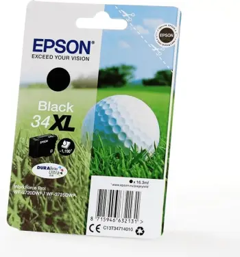 Ngjyrë Epson Singlepack 34XL DURABrite Ultra Ink, e zezë