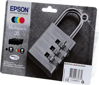 Kartush boje, Epson, 35 / C13T35864010, kapacitet total 43.4 ml, Black/Cyan/Magenta/Yellow, Multipack