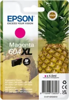 Kartrixh bojë, Epson, 604XL C13T10H34010, 4 ml, rendiment 350 faqe, madhësi XL, magenta