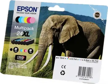 Ngjyrë për printer Epson Claria Photo HD, 6 ngjyra, 1240 faqe, 24XL