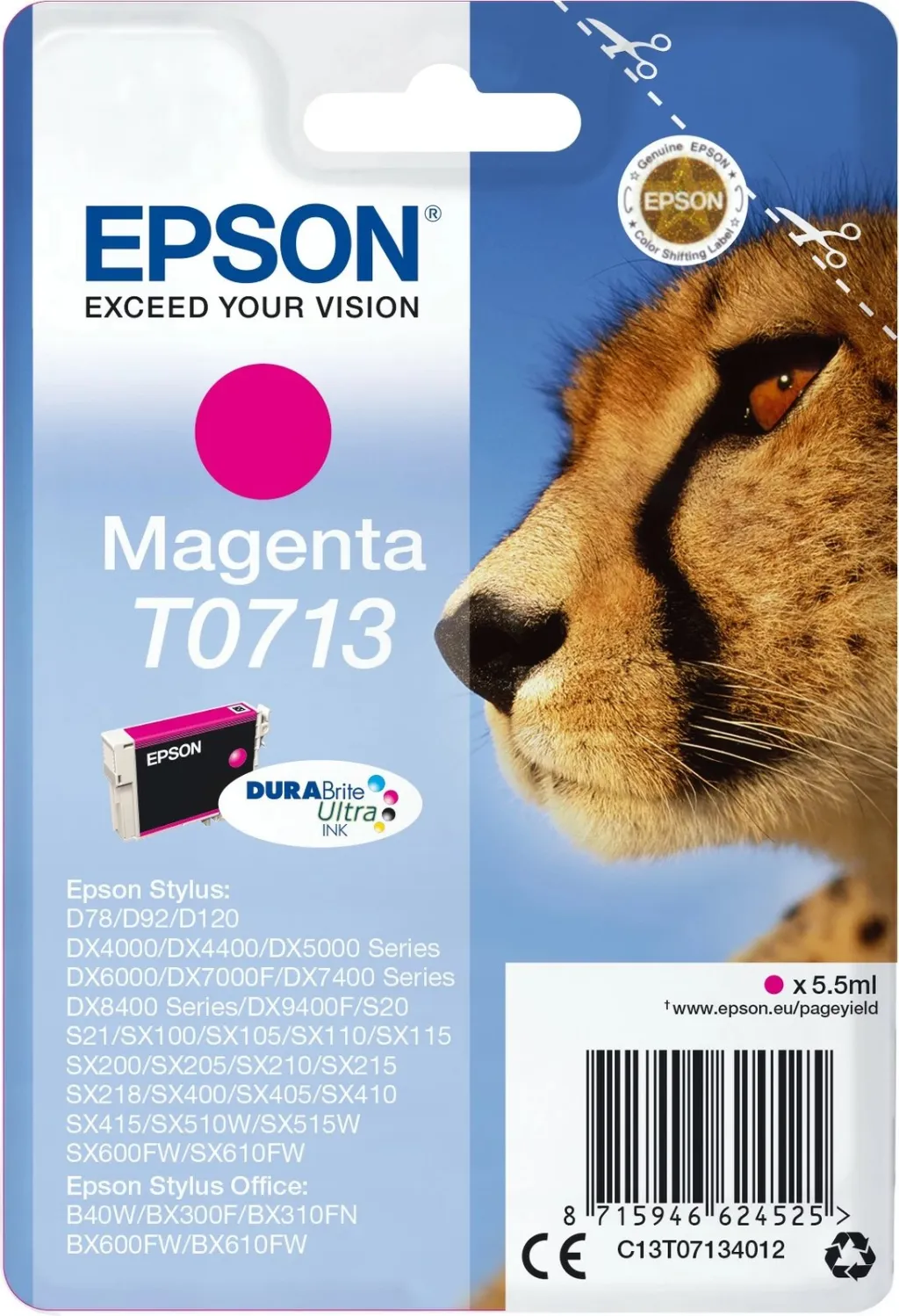 Toner Epson T0713 magenta - 1