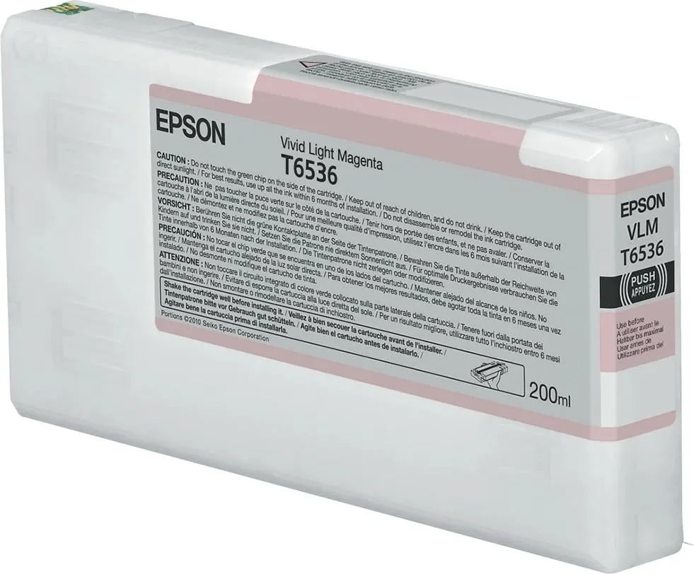 Toner Epson T6536, Vivid Light Magenta, 200ml - 1