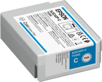 Kasetë boje printeri, Epson, SJIC42P-C C13T52M240, standard, cyan