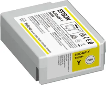 Kasetë boje, Epson, SJIC42P-Y C13T52M440, standard, e verdhë