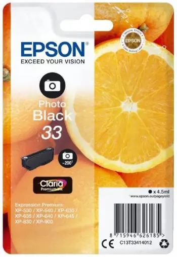 Toner për printer Epson C13T33414012, 33 e zezë