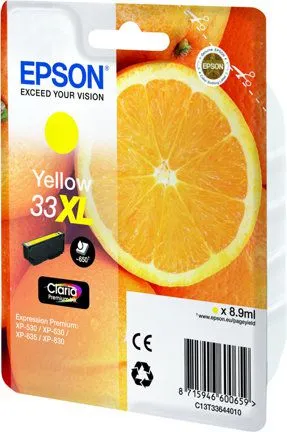 Ngjyrë për printer Epson Singlepack 33XL, 8.0 ml, e verdhë - 1