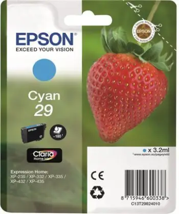 Ngyrë për printer Epson Claria Home SP 29 Cyan C13T29824010