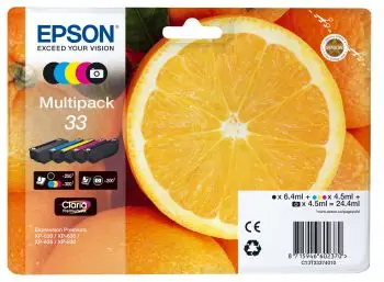 Ngjyrë Epson Set Ink Multipack 33, CMYK (C13T33374011)