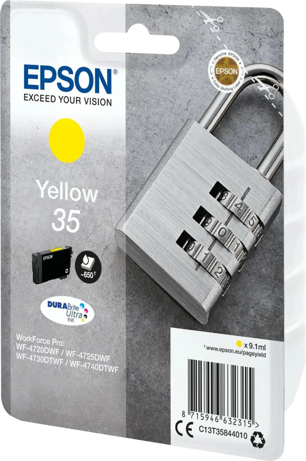 Kartrixh boje Epson T3584 35, e verdhë - 2