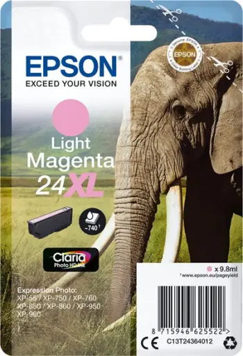 Kartrixh boje Epson 24XL, light magenta, 9.8 ml