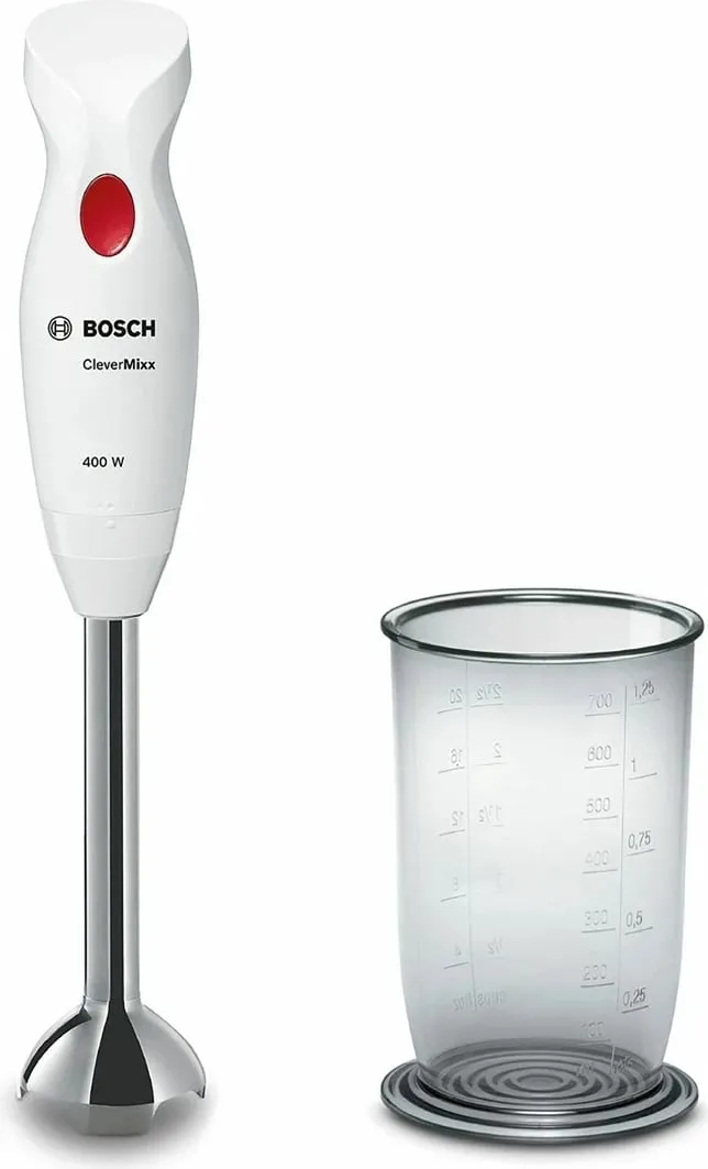 Blender dore Bosch MSM24100, 400 W, Inox, Bardhë - 2