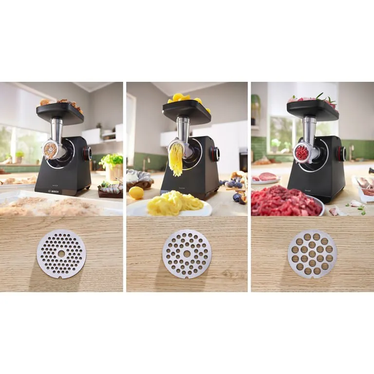 Makinë mishi Bosch MFWS440B, 1900 W, E zezë, Argjendtë - 14