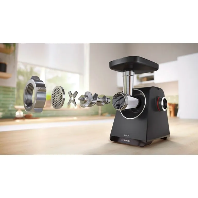 Makinë mishi Bosch MFWS440B, 1900 W, E zezë, Argjendtë - 19