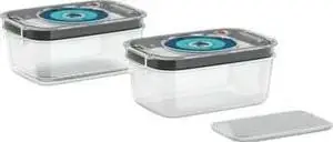Set i kutive me vakum Bosch, 1 l, 2 copë, të hirta