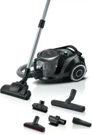 Fshesë me korrent Bosch Serie 6 BGC41XSIL, 700 W, pa qese, 2.4 L, e zezë