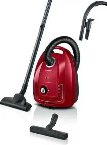 Fshesë me korrent Bosch Serie 4 BGD38RD1H, 600 W, Drum, 4 L, e kuqe