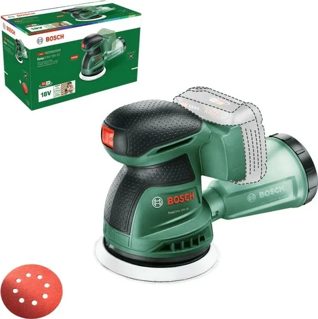 Lëmues orbital Bosch EasyOrbit 18V-10, 2.5Ah, pa kabllo, zi/gjelbër - 2