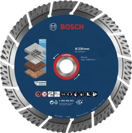 Disk prerës diamant Bosch EXPERT Multi Material 150mm, 22.23mm - 2