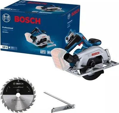 Sharë rrethore Bosch GKS 185-LI, 18V, disk 165mm, blu - 1