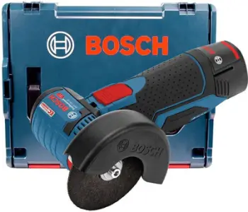 Makinë prerëse Bosch GWS 12V-76 L-BOXX, 12V, e kaltër/ e zezë