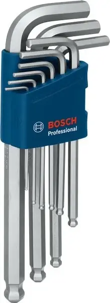 Set çelësa imbus Bosch 9 copë, ball end, dizajn ergonomik